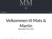 Tablet Screenshot of matsogmartin.no